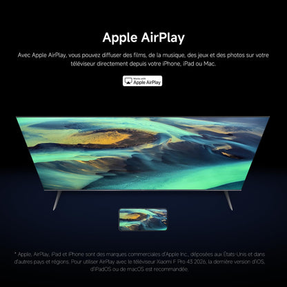 XIAOMI TV F Pro 43, 101 Cm (43 Pouces), 4K UHD QLED, Smart TV, Fire OS8, Contrôle Vocal Alexa, HDR10+, MEMC, 2Go+32Go, Compatible Avec Apple Airplay | Alexa Voice Control, MEMC, 2 Go + 32 Go, Compatible Avec Apple Airplay