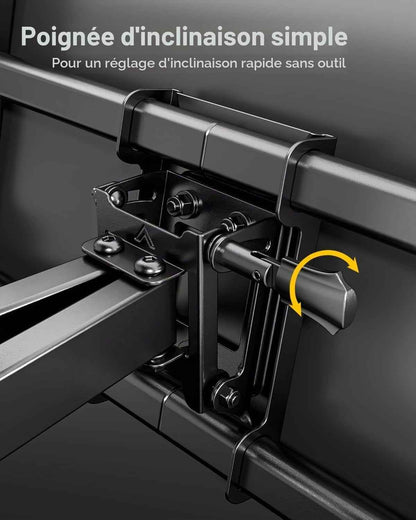 Support TV Mural 37~90",VESA 600 X 400Mm Max, Charge Jusqu'À 75Kg | Support De Téléviseur Mural, Accroche TV Mural, Modèle Mural À Bras Oscillants, Pivotant Et Inclinable