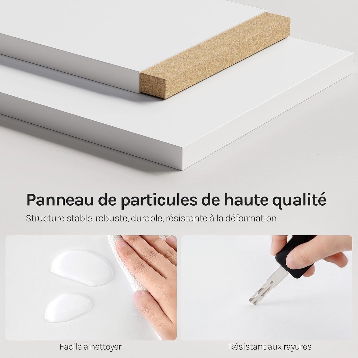 Bibliothèque Étagère De Rangement, Meuble Cube 59,6X29X91Cm | En MDF Pour Salon Bureau Avec 3 Portes 6 Compartiments, Blanc
