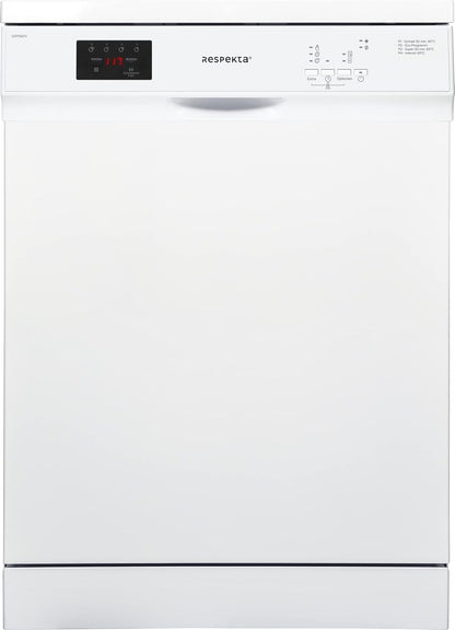 Respekta Lave-Vaisselle Autonome 60 Cm Blanc / Lave-Vaisselle Avec Panier À Couverts Flexible / 5 Programmes / Départ Différé / 12 Couverts / GSPS60V / Silencieux 52 Db