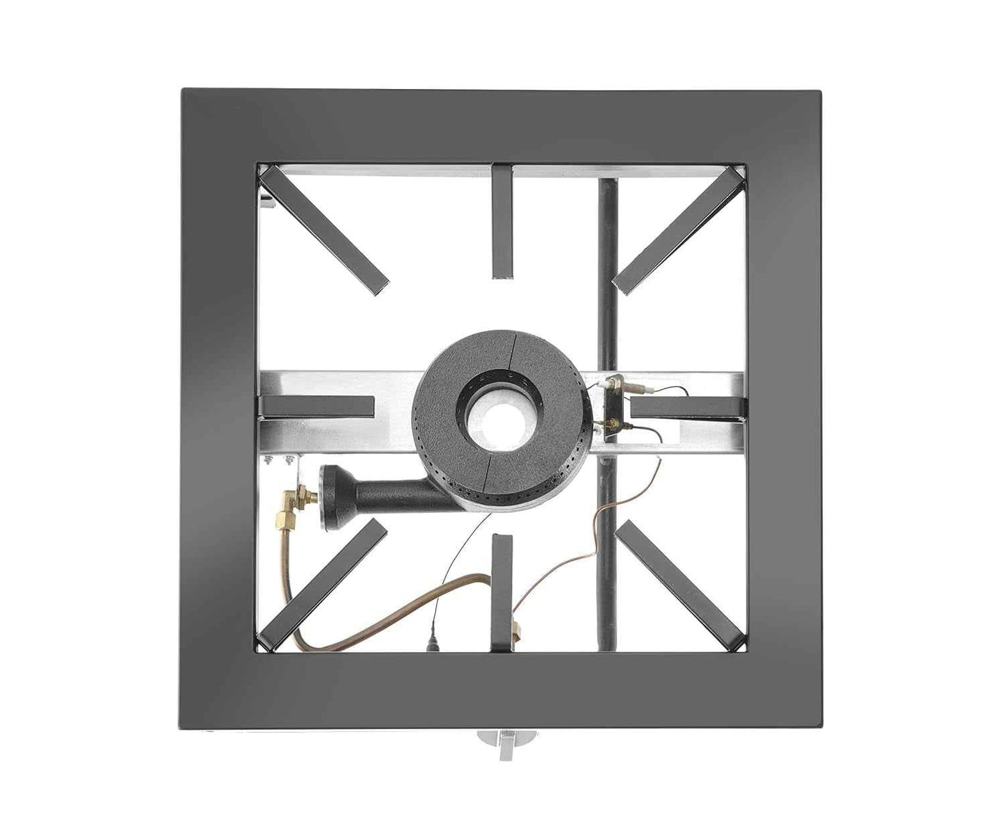 Réchaud À Gaz Professionnel Hokker Pour Utilisation En Intérieur, Avec Thermocouple Et Allumage Électronique, Compatible Gaz Propane Et Butane, 6,0Kw, 400X440X(H)390Mm, Acier Inoxydable