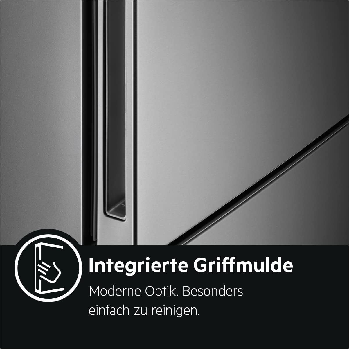 RCB632D4MM Réfrigérateur-Congélateur Autonome/Série 6000 Avec Twintech / 1860 Mm/Partie Congélateur Inférieure / 330 L/Nofrost/Couleur : Portes En Acier Inoxydable, Côtés Gris/D