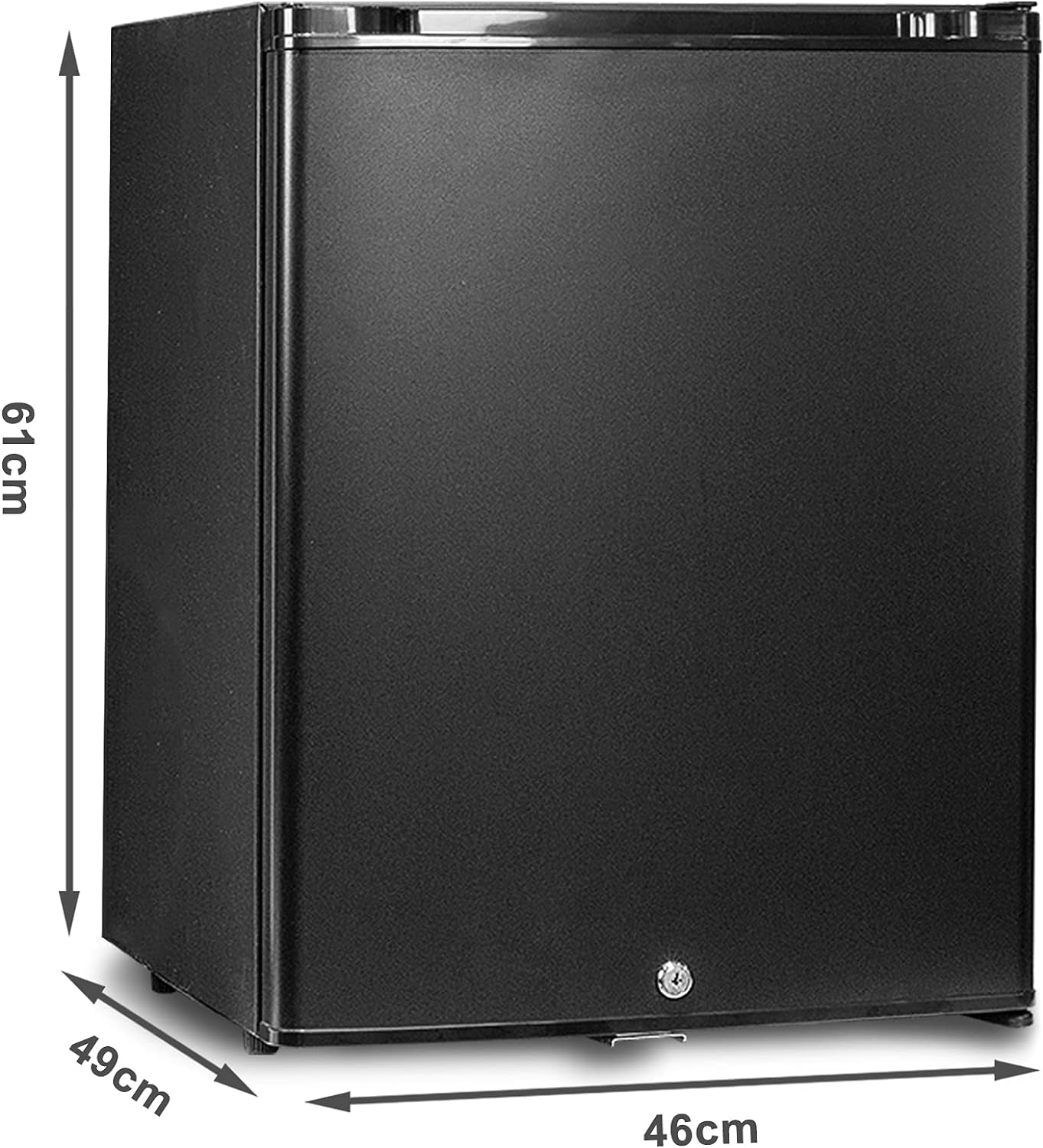 Frigo Camping Car 12V 220V, Frigo Caravane, 51L, Avec Serrure, 0-10℃, Frigo Silencieux Pour Chambre Camping Camion Fourgon Van, Noir