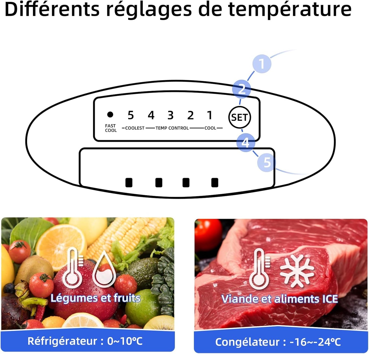 Réfrigérateur Congélateur Bas 117 Litres, 39Db, Commande Électronique, Acier Noir, Rangement De Tri, Dégivrage Manuel Facile