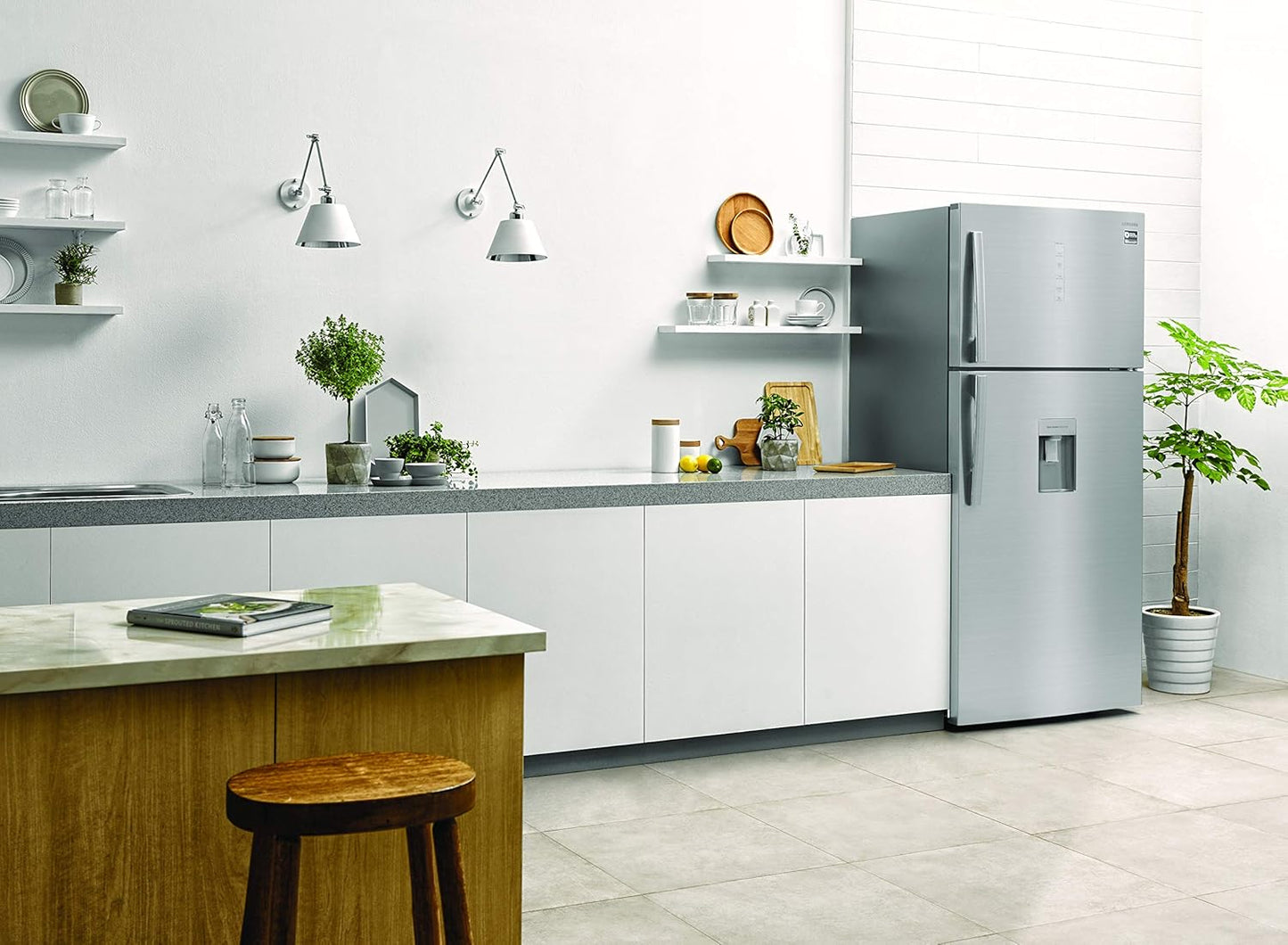 RT38K5535S9/ES Glacière Double Porte RT5000K, Total No Frost, 384 L, Platinum Inox