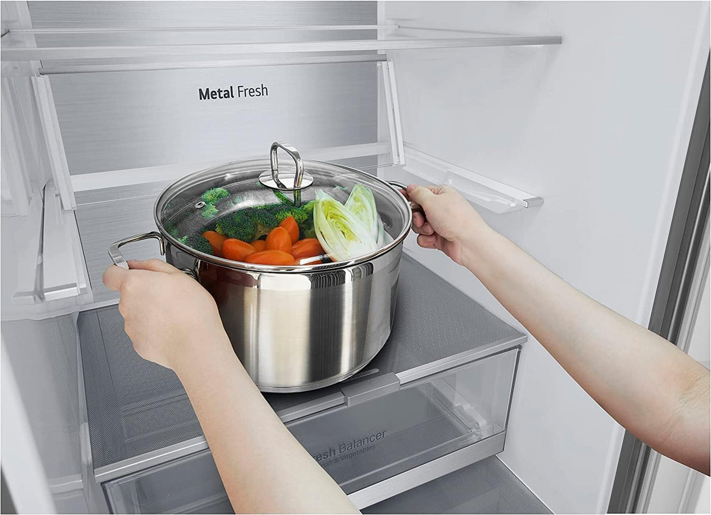 GBB92STBAP Réfrigérateur-Congélateur Autoportante 384 L a Acier Inoxydable