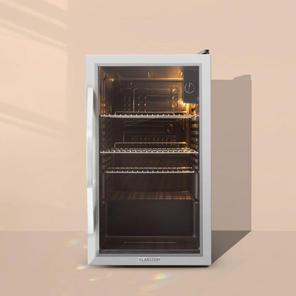 Mini Frigo De Chambre Et Bureau Pour Boisson, Petit Frigo Silencieux, Refrigerateur Mini Bar 80L, Petit Réfrigérateur Camping, Étagères Réglables Pour Le Vin, Cannette, Beer Fridge