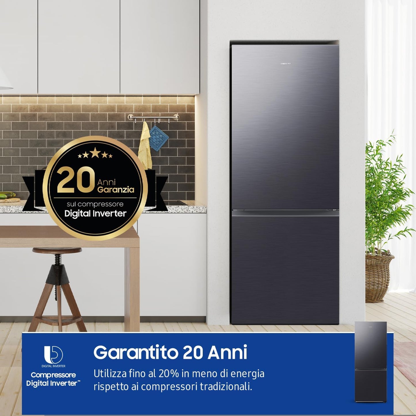 Réfrigérateur Congélateur En Bas  RB50DG601EB1
