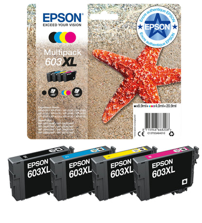Epson 603 Black Starfish Genuine, Ink Cartridge, Standard Capacity