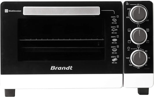 FC215MW - Mini-Four À Poser – 1380 W – 5 Modes De Cuisson Sur 3 Niveaux : Chaleur Tournante, Convection Naturelle, Grill, Grill Ventilé Et Sole – Accessoires : Pince, Lèchefrite, Grille