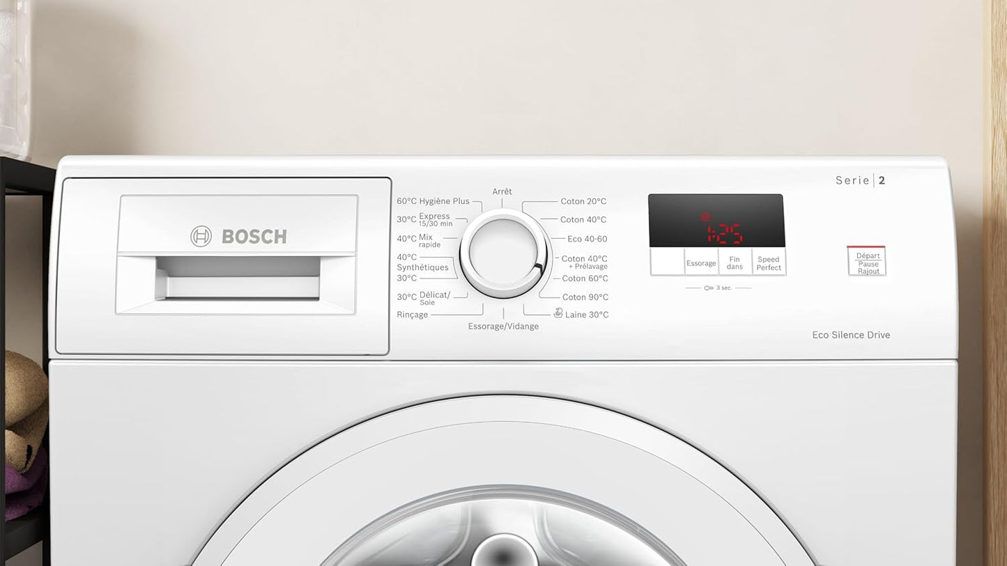 WGE03207FR Lave-Linge Pose-Libe - Série 2-8 Kg - 1200 Trs/Min - 47L- Blanc