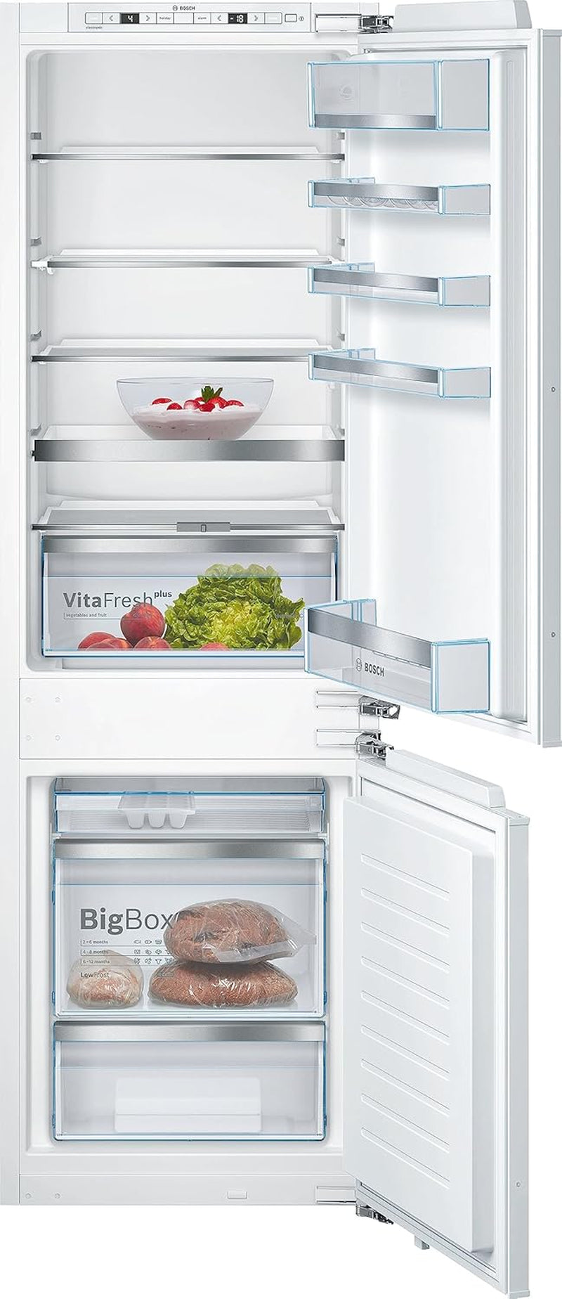 Réfrigérateurs Combinés 266L Froid Statique  55.8Cm E, KIS86AFE0