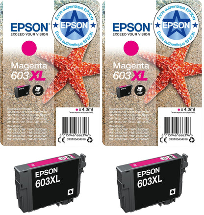Epson 603 Black Starfish Genuine, Ink Cartridge, Standard Capacity