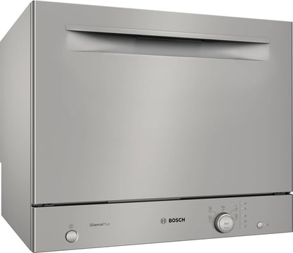 SKS51E38EU - Lave-Vaisselle Compact Série 2 - Pose-Libre, 55 Cm - 6 Couverts - 5 Programmes - Moteur Ecosilence Drive - Inox