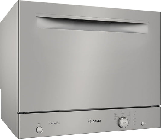 SKS51E38EU - Lave-Vaisselle Compact Série 2 - Pose-Libre, 55 Cm - 6 Couverts - 5 Programmes - Moteur Ecosilence Drive - Inox
