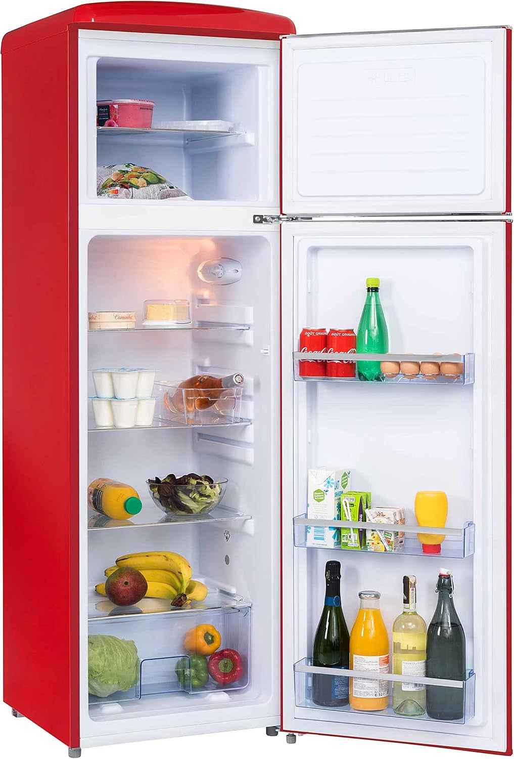 Réfrigérateur Retro Vintage Rouge 2 Portes RFDP246RRA++ 245L