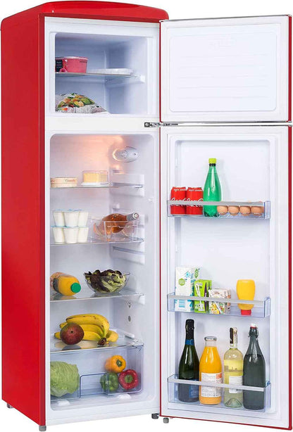 Réfrigérateur Retro Vintage Rouge 2 Portes RFDP246RRA++ 245L
