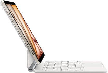 Étui Magic Keyboard Pour Ipad Air 11 Pouces (M3), Confort De Frappe Exceptionnel, Trackpad Intégré, Français - Blanc