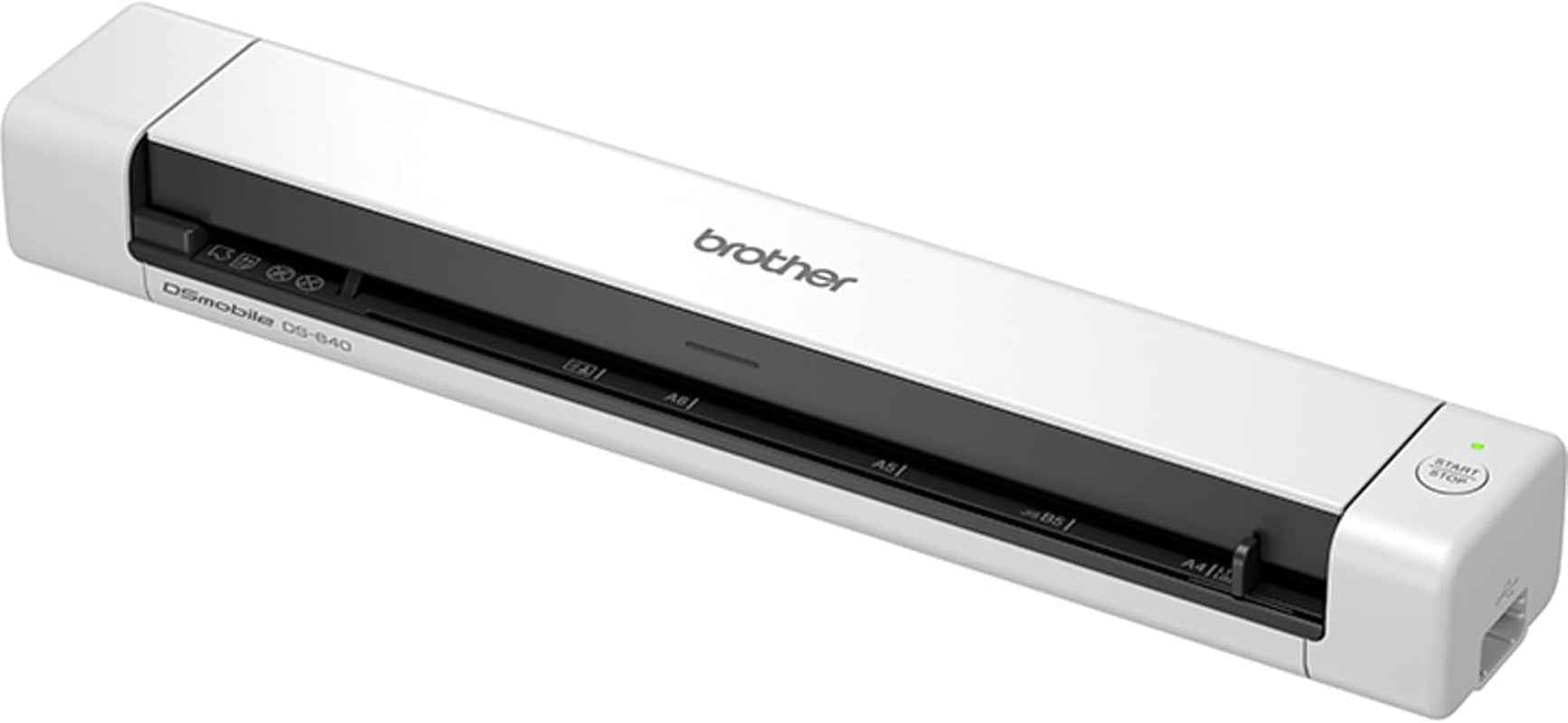 Brother DS-640 Scanner Portable | A4 | Alimentation USB |15 Ppm | Couleur | Noir/Blanc | DS Mobile | Connexion USB Uniquement