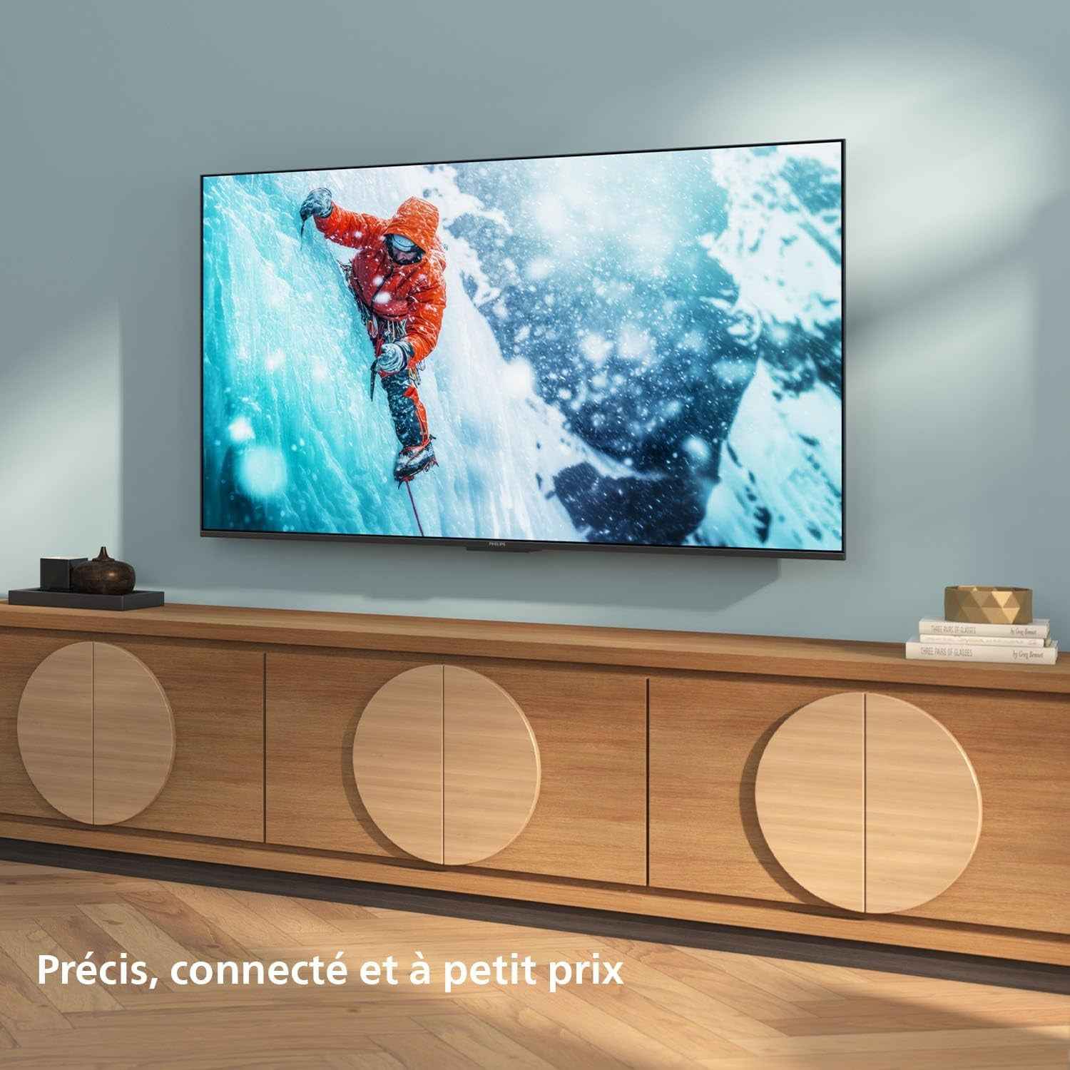 Philips 55PUS7200 4K LED Smart TV - Écran 55 Pouces Avec Plateforme Pixel Precise Ultra HD, Titan OS Et Son Dolby Atmos - Compatible Alexa Et Assistant Vocal Google