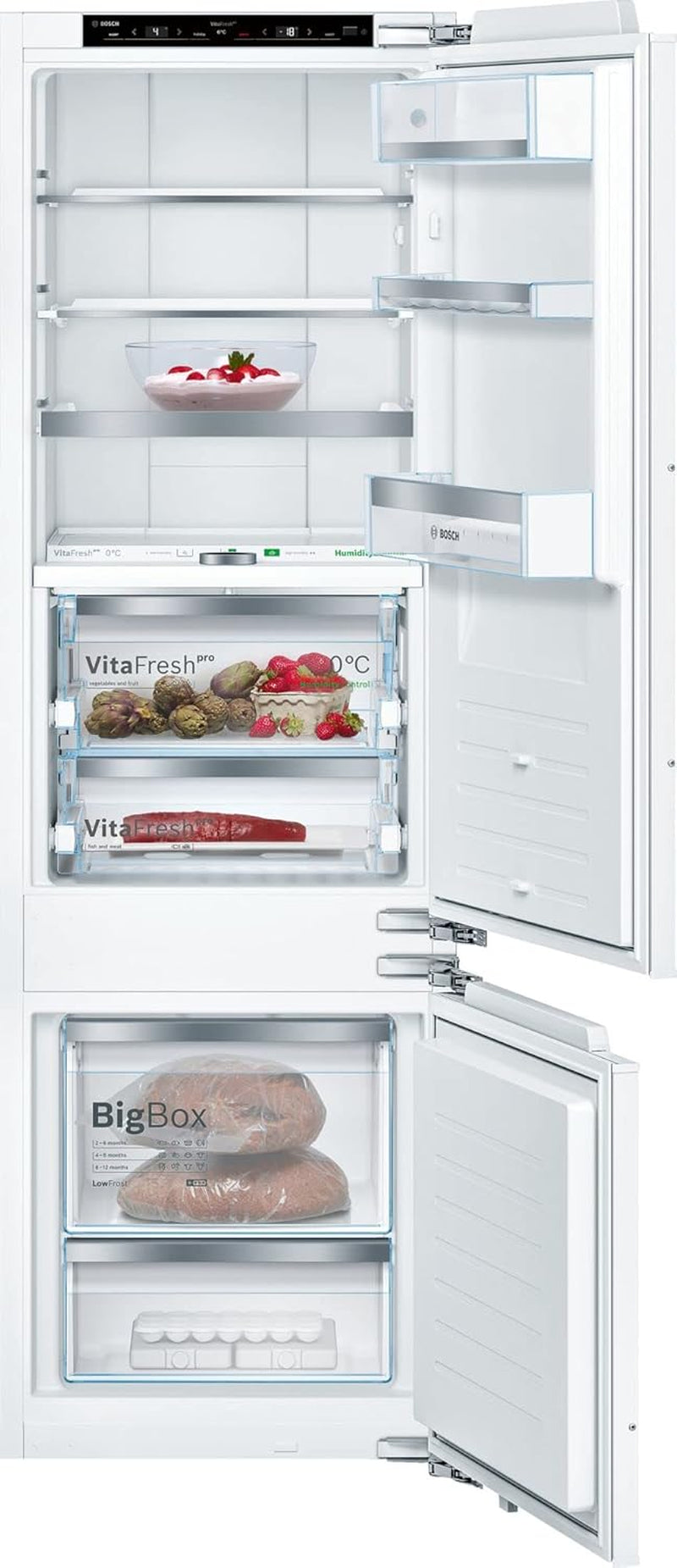 - KIF87PFE0 Séries 8 - Réfrigérateur Avec Congélateur - 177,5 X 56 Cm - Réfrigérateur (176 L) + Congélateur (62 L) - Charnière Plate - Vitafresh Pro - Lowfrost - Fabriqué En Allemagne