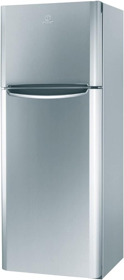 Indesit TIAA 10 V SI Autonome 251L A+ Acier Inoxydable - Réfrigérateurs-Congélateurs (251 L, N-ST, 2 Kg/24H, A+, Nouvelle Zone Compartiment, Acier Inoxydable)