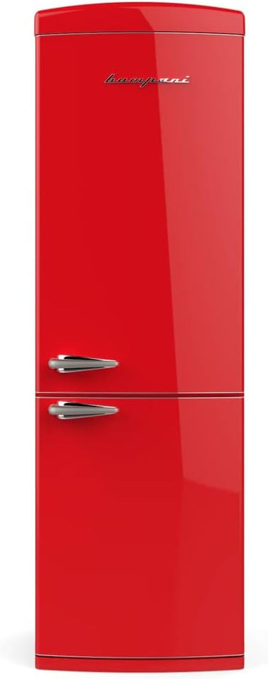 BOCB606/R BOMPANI FRIGORIFERO COMBINÉ RETRO' CL. E (A++) TOTAL-NO FROST ROUGE DX