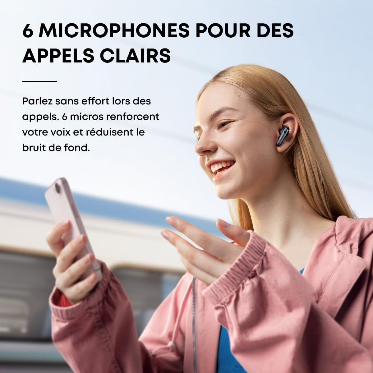 Par Anker Liberty 4 NC Écouteurs Bluetooth Sans Fil 5.3. Avec ANC | Bluetooth 5.3, Réduction De Bruit Adaptative Aux Oreilles Et À L'Environnement, Hi-Res, 50H De Lecture (Noir)