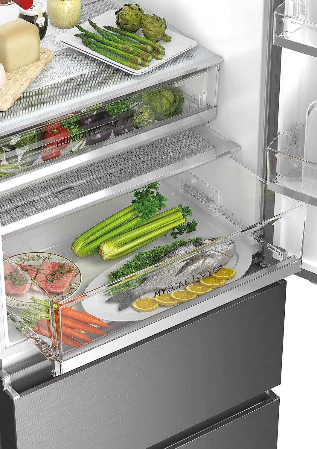 R�FRIG�RATEUR COMBIN� 343+120L CLASSE D PLATINIUM INOX