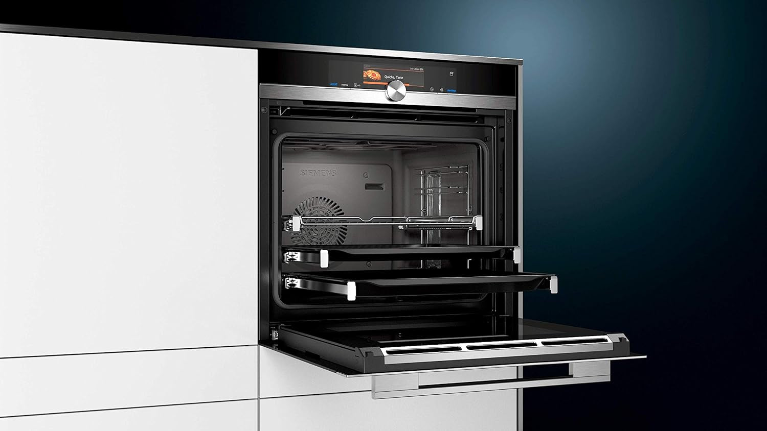 HS658GXS7 Iq700 Four À Vapeur Encastrable A+ / Smart Home Compatible via Home Connect/Coolstart Pas De Préchauffage/Capteur De Cuisson/Air Chaud 4D