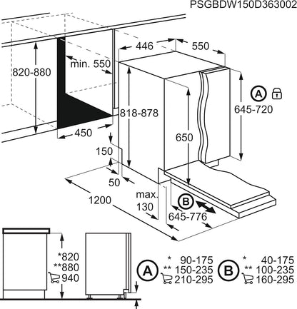 FSE62417P Lave-Vaisselle Semi-Intégré 9 Couverts E