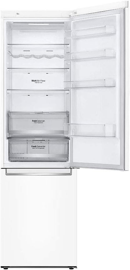 GBB72SWDMN Réfrigérateur Combi No Frost 203 Cm Avec Congélateur, Compresseur Smart Inverter, 384 Litres Blanc