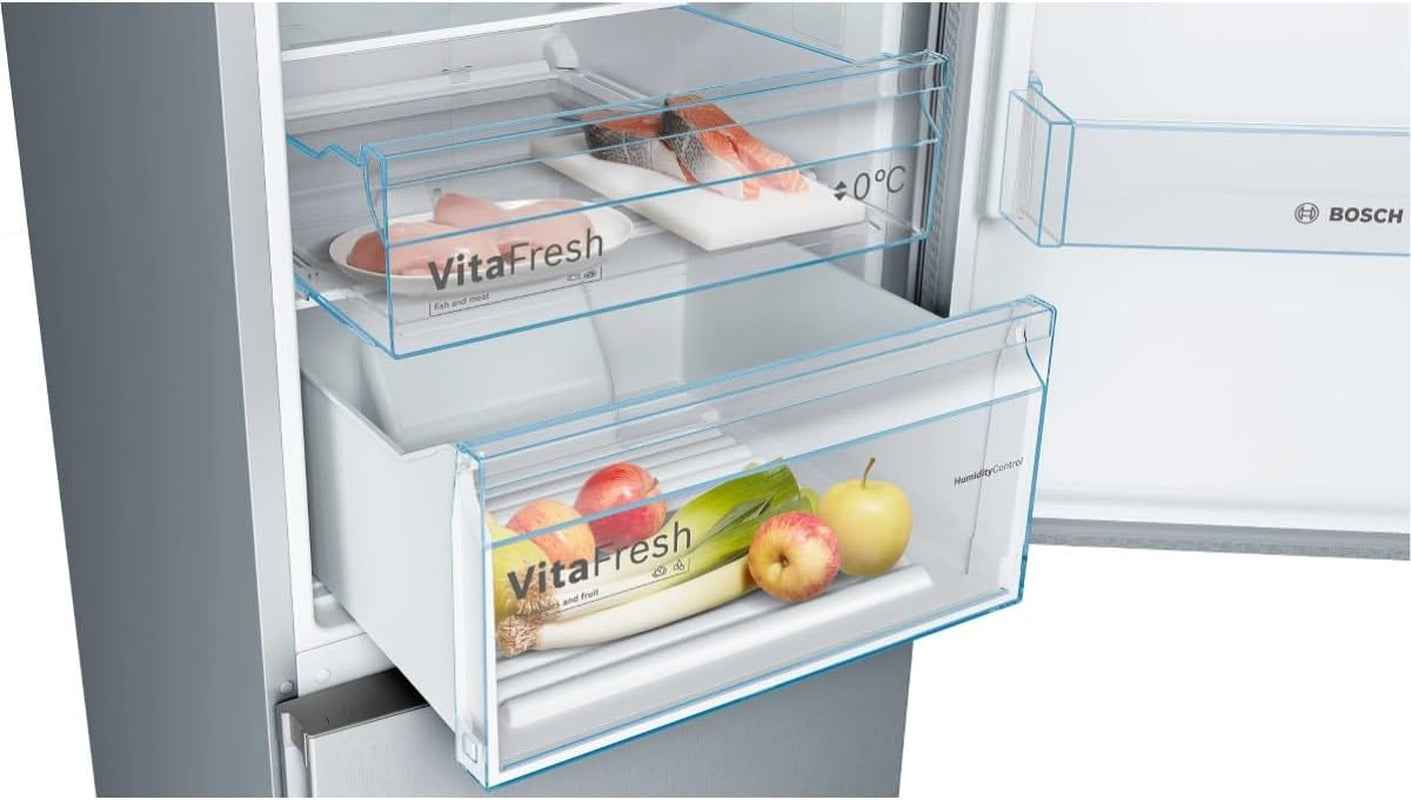 Bosch Réfrigérateur Combiné 326L Gris - KGN36VIDB