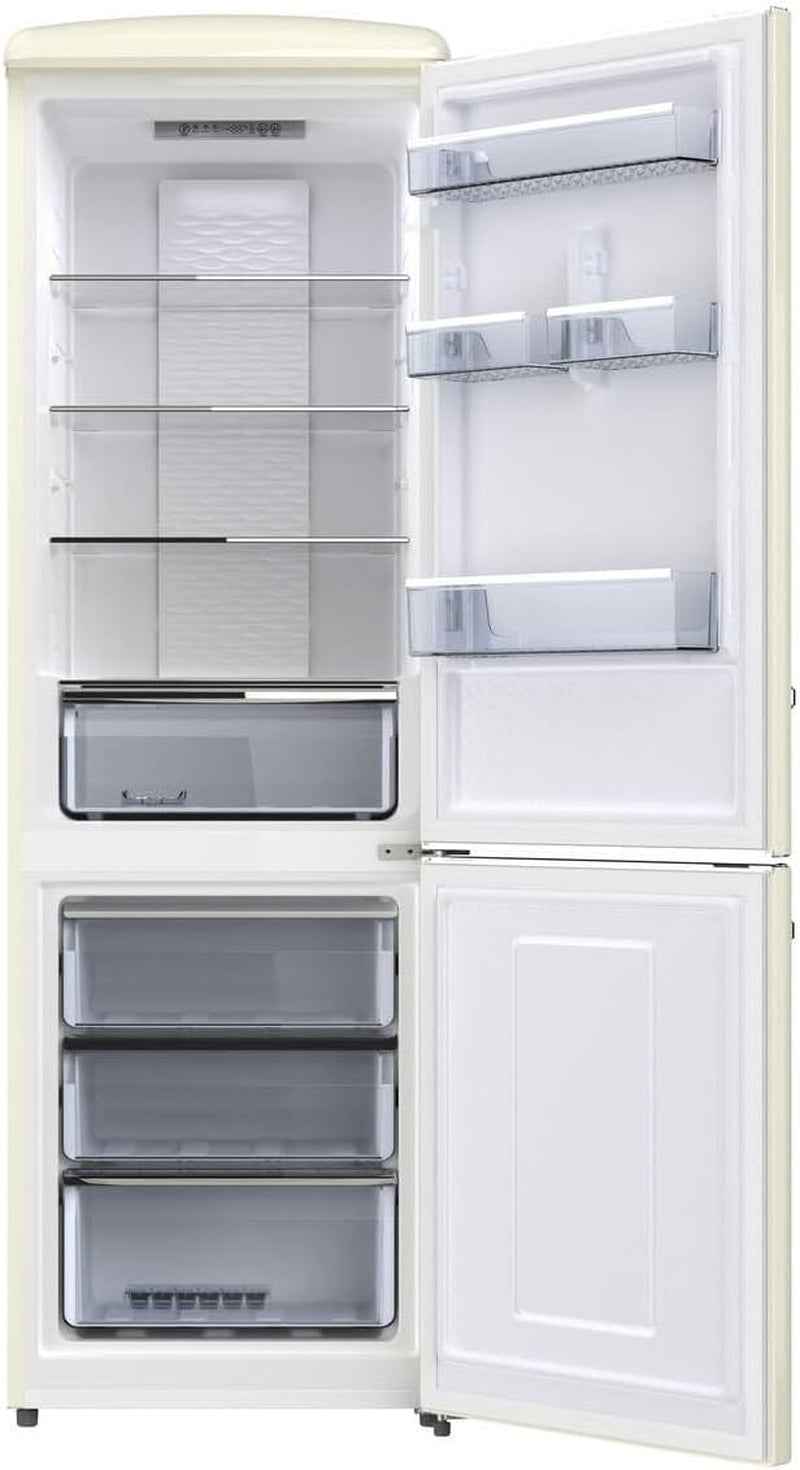 Réfrigérateur Combiné Rétro Vintage Crème 330 L CBNF330RCD