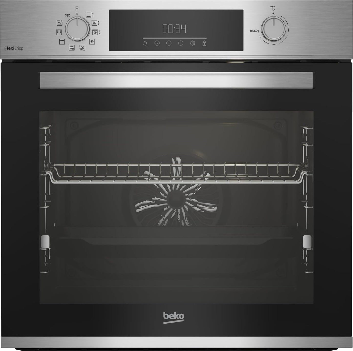 BEKO Four Encastrable Pyrolyse BBIM12300XMPEF, Aéroperfect, 72 Litres,