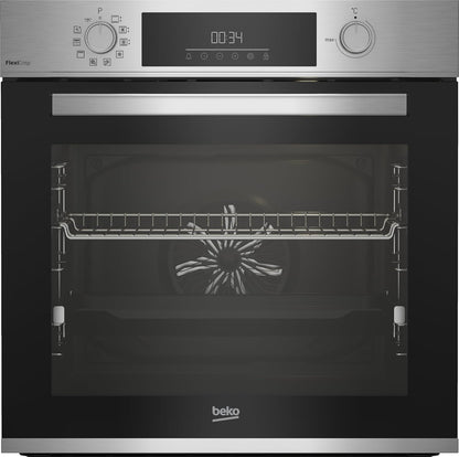 BEKO Four Encastrable Pyrolyse BBIM12300XMPEF, Aéroperfect, 72 Litres,