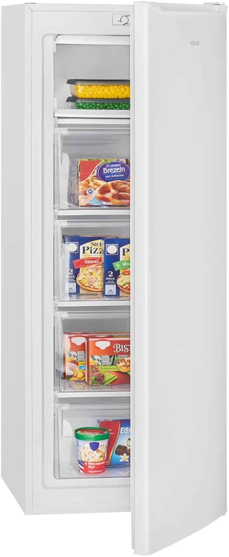 Congélateur Armoire 168 L Tiroirs GS 7364, Pose Libre, Blanc | Congélateur Pose Libre, Tiroirs De Rangement, Réglage De Température, Silencieux, Aspect Moderne