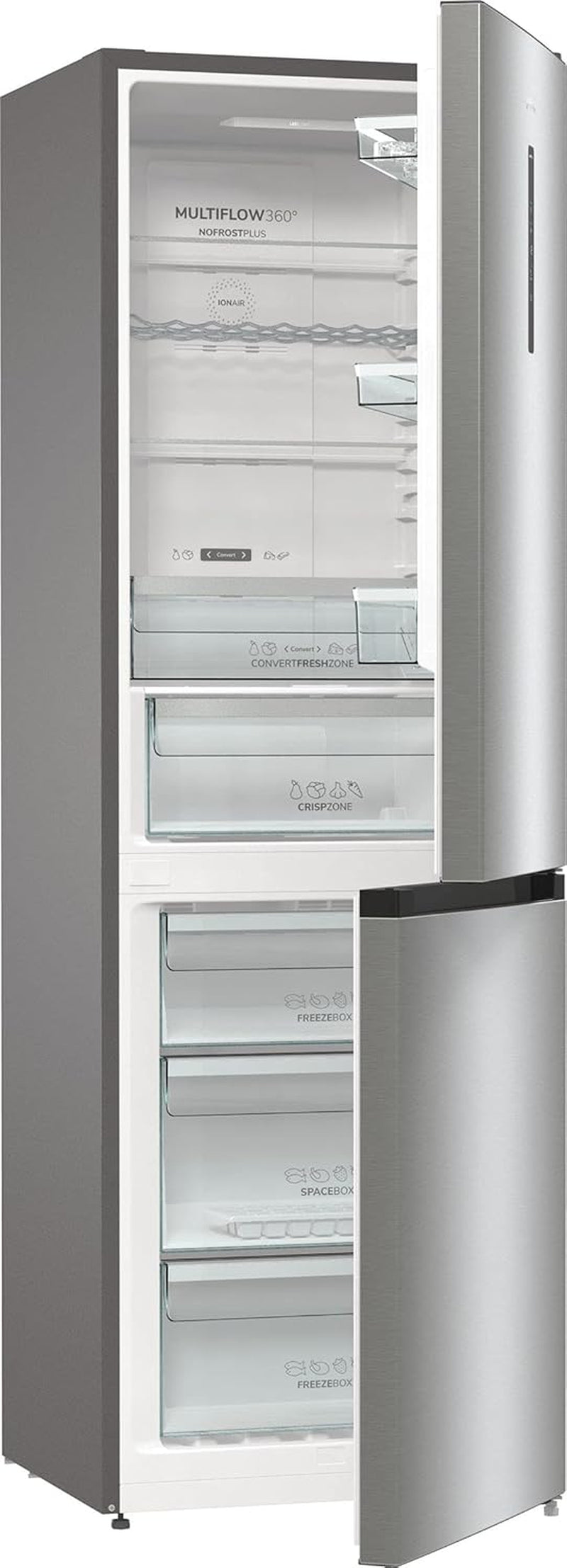 NRK6192AXL4 Réfrigérateur-Congélateur Autoportante 302 L Gris