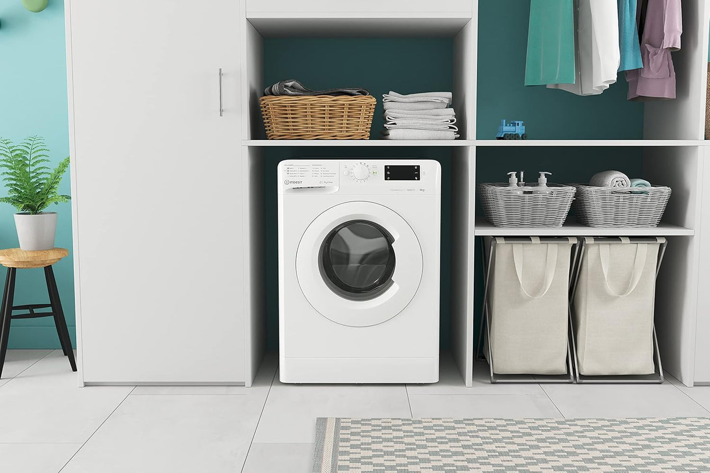 Lavatrice Libère L'Installazione Indesit MTWE 91285 W IT
