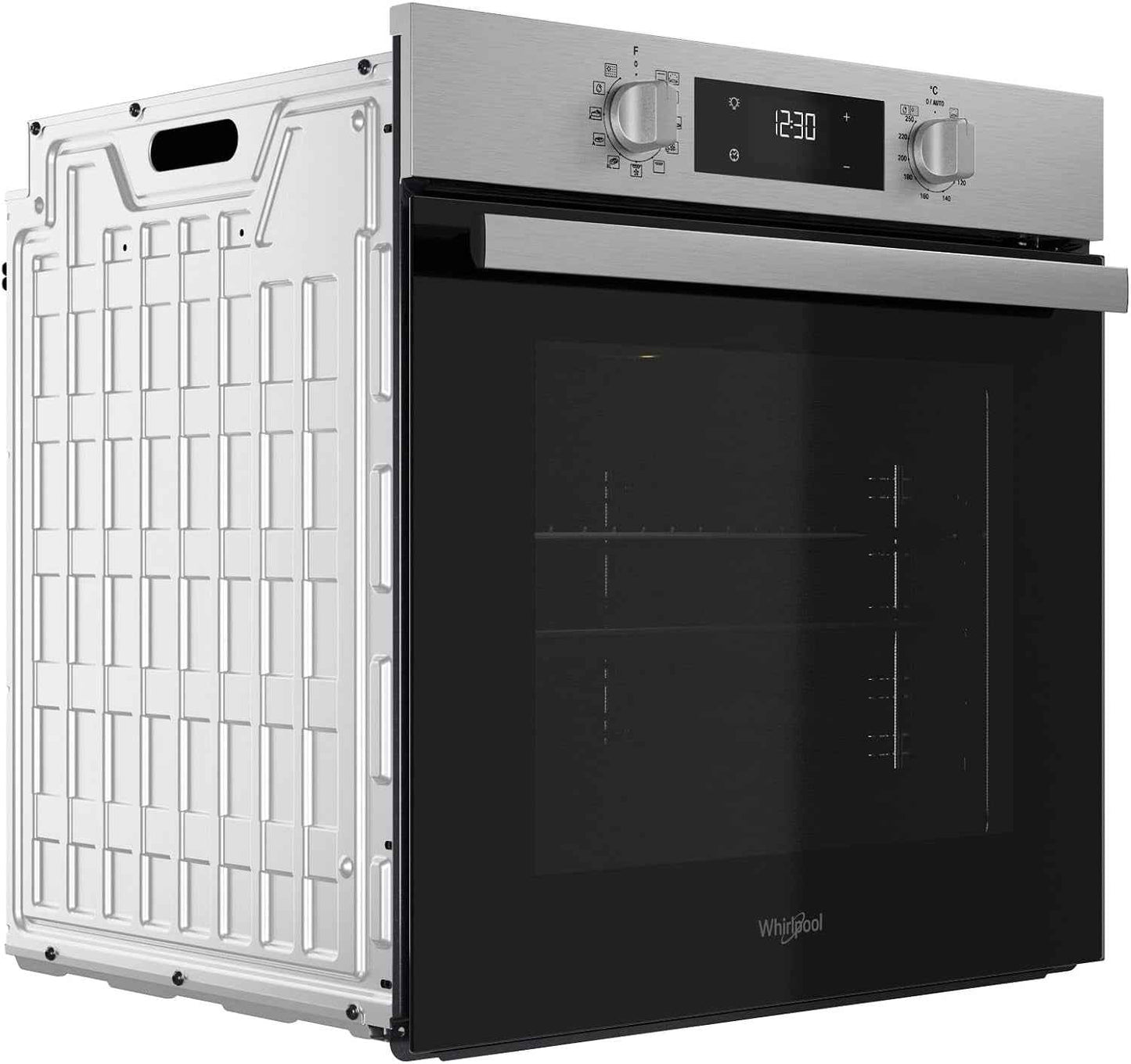 OMR58RR0X Four Multifonction Encastrable Électrique, Ventilé, Pyrolytique, Capacité 71 L, Acier Inoxydable, Classe A+. Cook 3, Cool Door, Easy Clean. 59,5 X 59,5 X 55,1 Cm