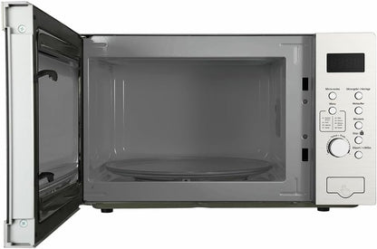 - SE2500X - Micro Onde Pose Libre - 900W - 25L - Cavité Peinte - Minuterie 60 Minutes - 8 Programmes Automatiques - PT 31,5Cm - Inox