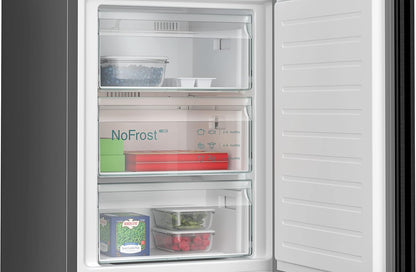 KG39NXXCF Iq300 - Réfrigérateur Avec Congélateur - 203 X 60 Cm - 280 L De Réfrigérateur + 119 L De Congélateur - Hyperfresh - Fraîcheur plus Longue - Nofrost - Supercooling - Refroidissement