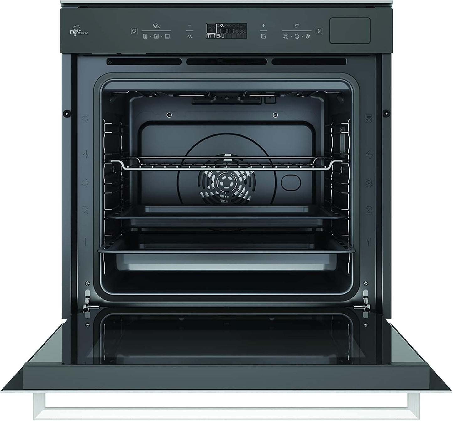 Bauknecht BIK7 CSH8TS PT Four Encastrable Avec Écran (73 L) / Four À Air Chaud Avec 51 Fonctions/Active Steam/My Menu/Diamondclean - Fonction De Nettoyage Hydrolytique/Protouch/Slow Cooking