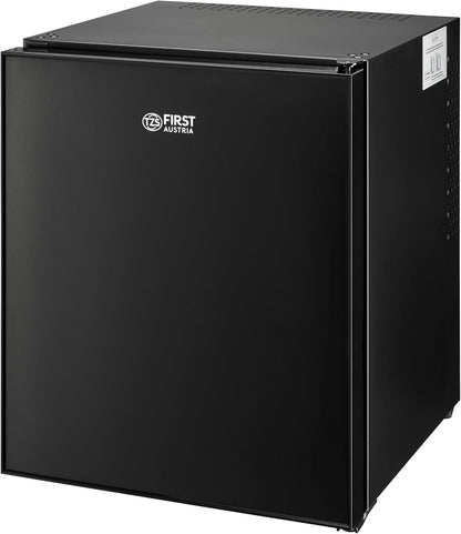 TZS First Austria Mini Frigo De Chambre 40L - Petit Frigo Pratique Et Compact - Idéal Pour Chambre, Bureau, Dortoir - Mini Frigo Économique En Énergie, Éclairage LED, Noir