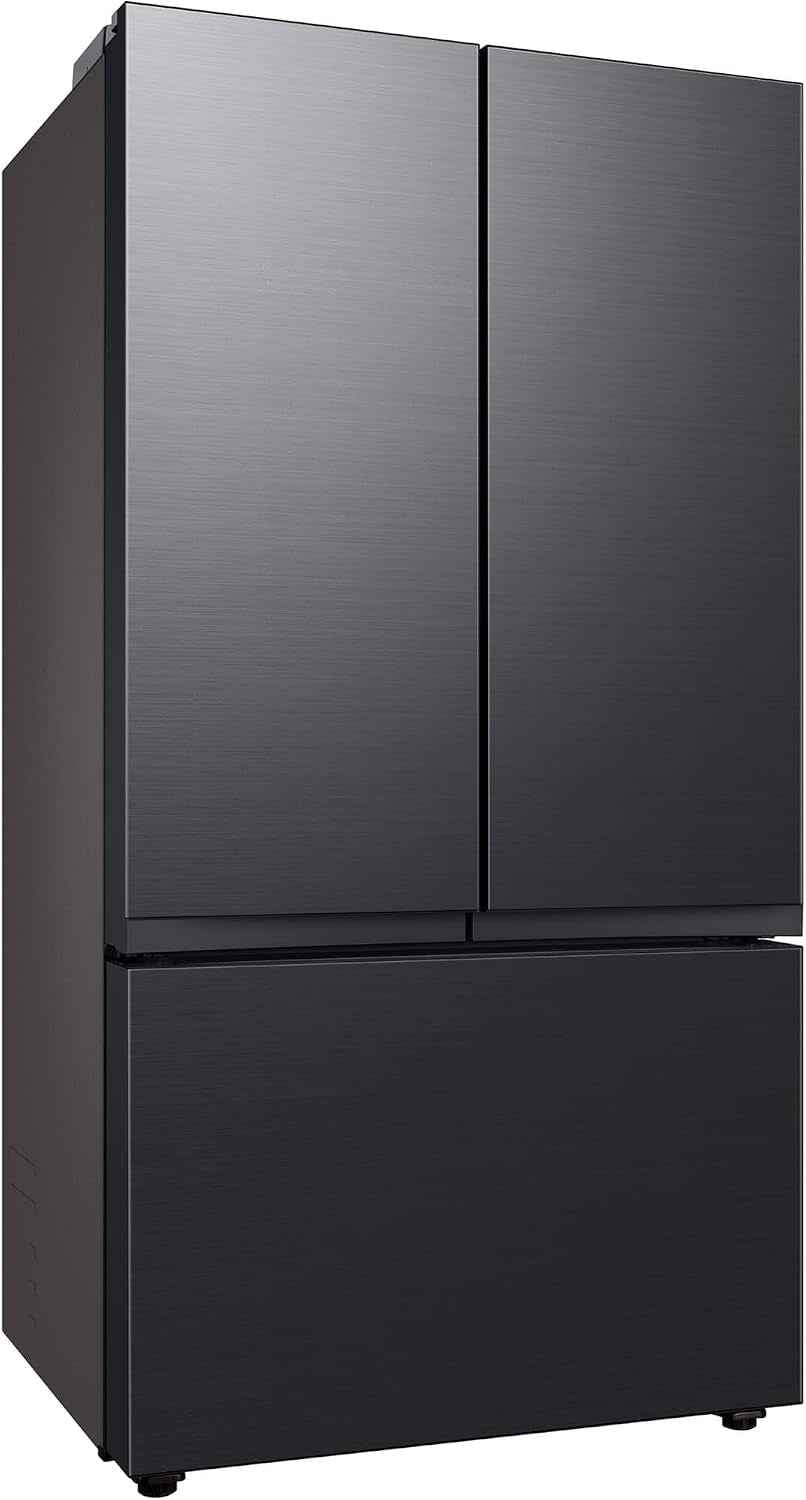 Samsung RF24BB620EB1EF French-Door-Kühlschrank Mit Gefrierfach, 177,8 Cm, 674 L, Smartthings AI Energy Mode, Autofill Water Picher, Dual Ice Maker, Premium Black Steel