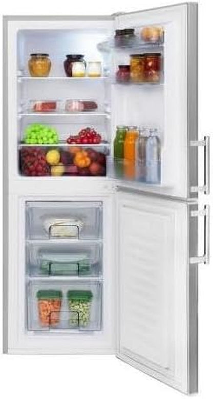 Amica KGC 384 110 E Stand Kühl-Gefrierkombination, 52Cm Breit, 148 Cm Hoch, 138 L, Automatische Abtauung, 2 Ablagen, Edelstahloptik