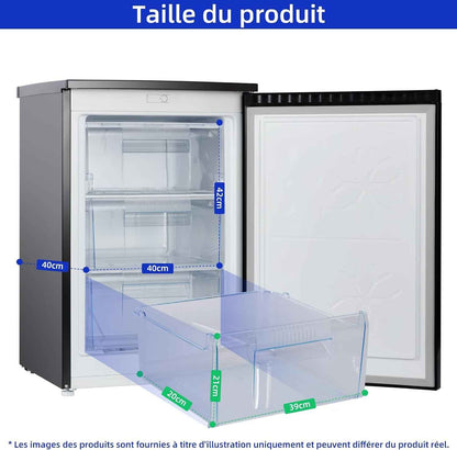 Congélateur Armoire 85L Pour Cave Ou Bureau Noir (CSD90D4D) | -24°C, 39Db, Porte Réversible, Thermostat Réglable, Gain De Place