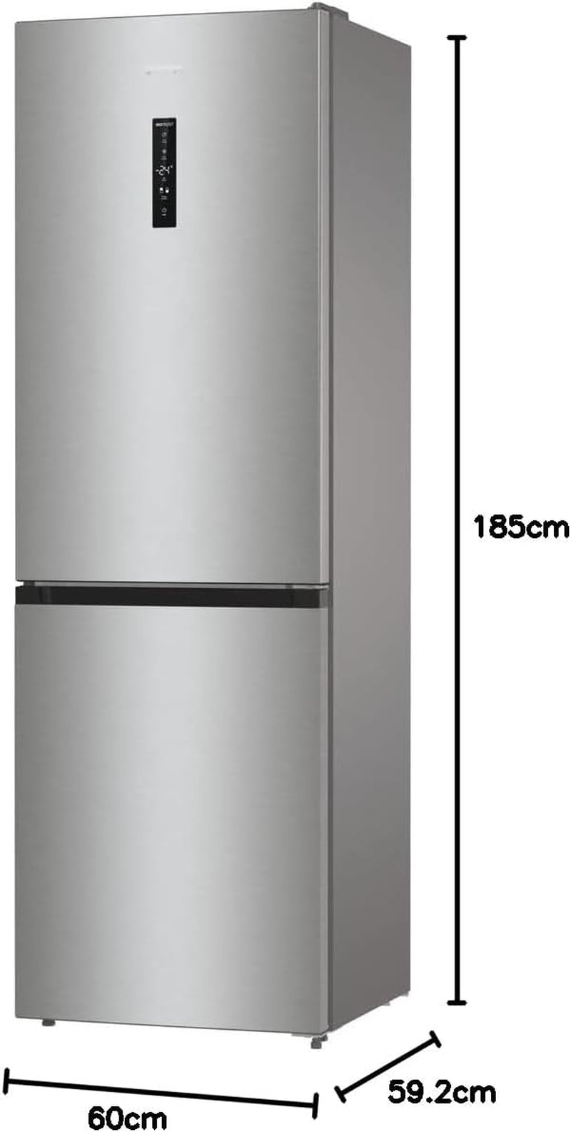 NRK 619 DA2XL4 Réfrigérateur-Congélateur/Nofrostplus/Multiflow 360°/Convert Freshzone/Adapttech/Affichage LED 185 Cm Réfrigérateur 204 L/Compartiment Congélateur 96 L/38 Db/Eek : D/Acier