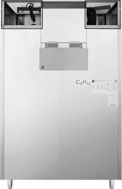 Réfrigérateur À Porte Vitrée GRE1400G, 131.4 X 80.5 X 209 Cm, 940 L, Argenté
