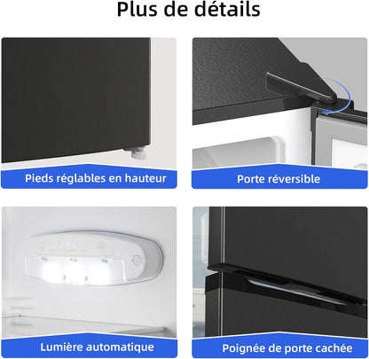 CBM159LEBD Réfrigérateur Congélateur Bas157 Litres (109 + 48) Low Frost, Faible Bruit, Refroidissement Rapide, Faible Emcombrement